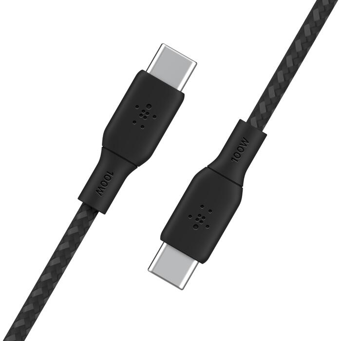 Belkin Boost Charge USB-C auf USB-C Kabel 100W (2m, Schwarz) Belkin Boost Charge USB-C auf USB-C Kabel 100W (2m, Schwarz)